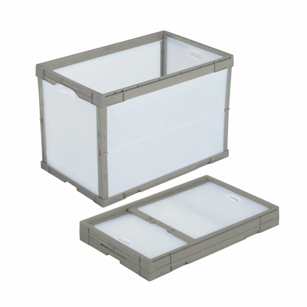 ハイブリッド折りたたみコンテナー　ＣＢタイプ・ＴＥ－ＣＢ－ＳＳ１６５｜物流TECCELLシリーズ